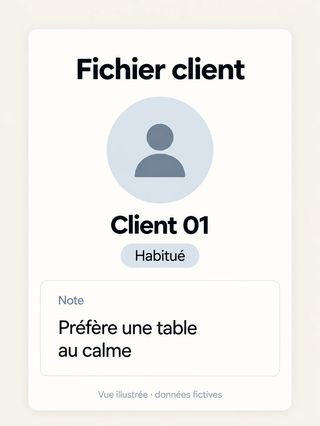Illustration du fichier client Restomatik